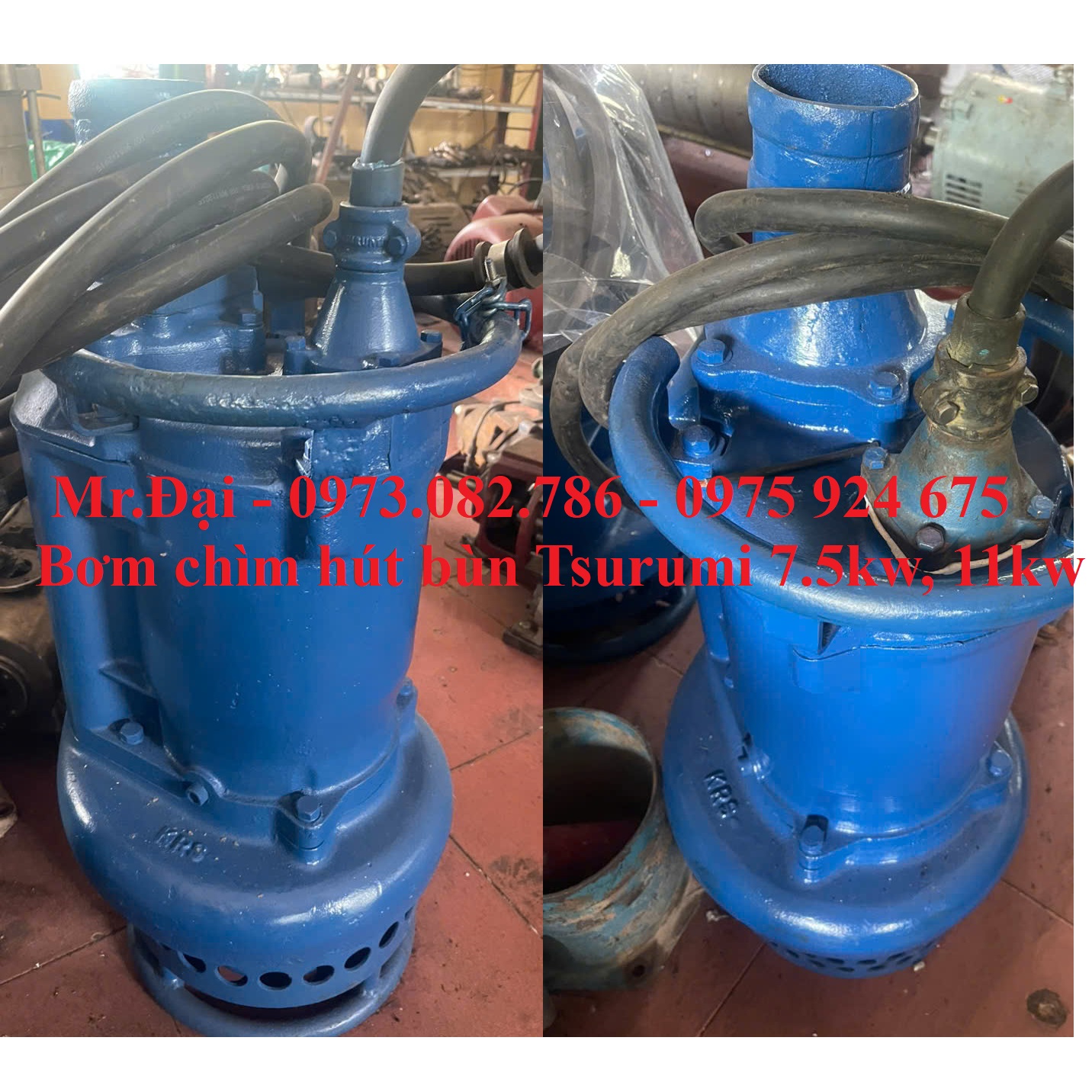 Máy bơm bùn Tsurumi bãi nhật KRS2-100(KRS-7.5)